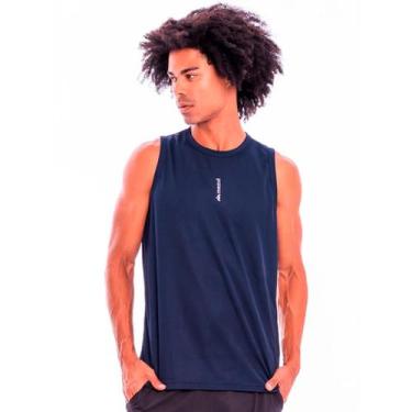 Imagem de Regata Masculino Dry Losango Essencial Estilo - MEZUL, Azul escuro, M