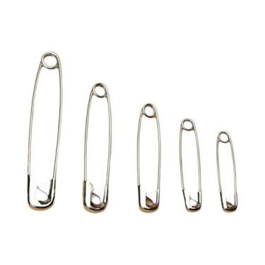 Imagem de Alfinetes De Segurança Grandes Em Aço Inoxidável 50 Peças Ferramentas 