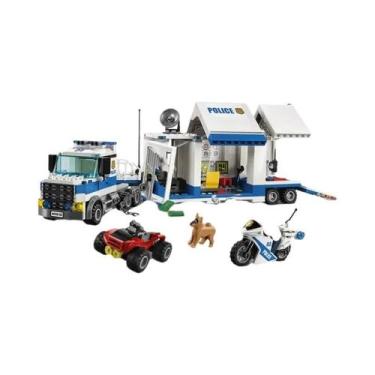 Imagem de Blocos De Montar Carro De Polícia Centro De Comando Móvel Infantil Com