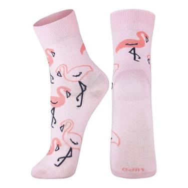 Imagem de Meia Cano Médio Lupo 04580-028 Feminina divertida Algodão T. 34/39, 34