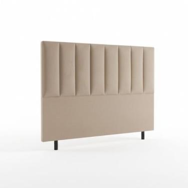 Imagem de Cabeceira Luzzi Decor Para Cama Box Viúva Tamanho 1.28 -Suede Bege - G