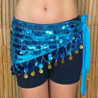 Imagem de Cinto Moedas Lenço de Quadril Luxo Dança do Ventre/Cigana LQ-013LUXO-U