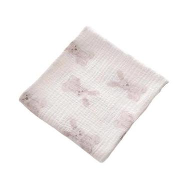 Imagem de Manta De Algodão Muslin 100x100cm Para Bebê Recém-Nascido, Toalha De B
