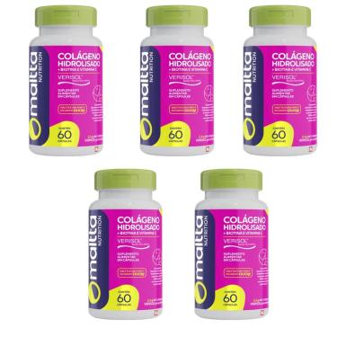 Imagem de Kit 5 Colágeno Hidrolisado Verisol 5x60 cápsulas Maltta-Unissex