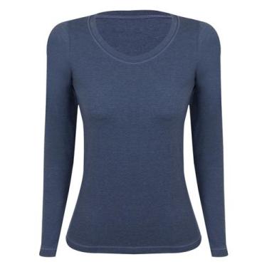 Imagem de Blusa Manga Longa Lupo Loba 45138-001 Feminina Cotton Algodão T. P/GG,