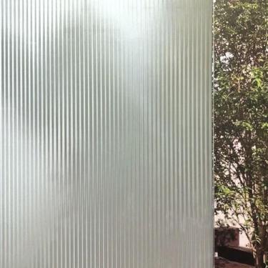 Imagem de Pelicula Adesiva Eletrostatica 3D para Porta de Vidro Mini Canelado Tr