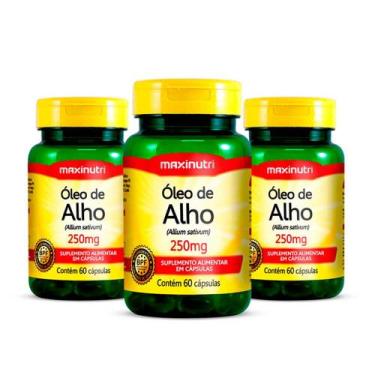 Imagem de Kit 03 Óleo de Alho 250mg com 60 Capsulas Maxinutri