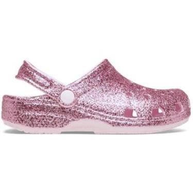 Imagem de Sandália Crocs Classic Chunky Glitter Clog T Pink Milk-Unissex