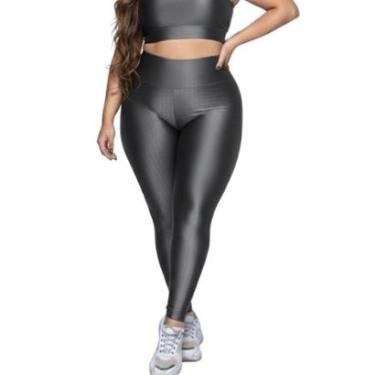 Imagem de Calça Legging Plus Size New Zig 3D Vekyo Cós Alto Roupa Para Academia Fitness Feminina...