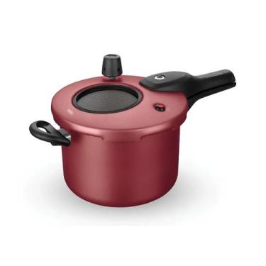 Imagem de Panela de pressão mta 4.5l antiaderente com visor de vidro na cor cere