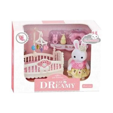Imagem de Conjunto De Móveis Para Mini Casa De Bonecas Família Coelho, Acessório