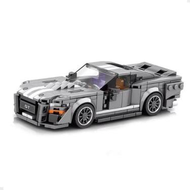 Imagem de Carrinho de Montar Mustang Shelby GT500 476 Peças Blocos Miniatura Esp