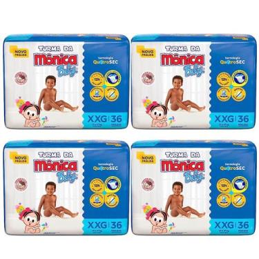 Imagem de Fralda Turma da Mônica Baby Mega Tamanho XXG - Pacote com 36 Fraldas D
