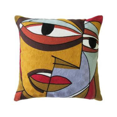 Imagem de Capa de Almofada Quadrada 45x45cm - Jolitex Ternille Brasileira Face A