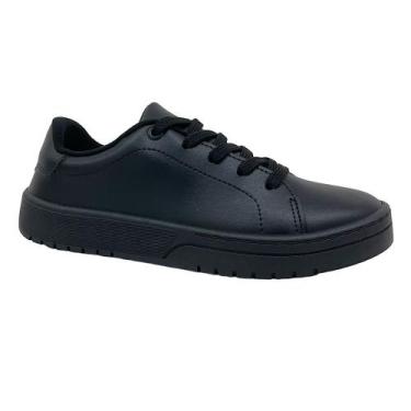 Imagem de Tênis Feminino Casual Moleca Lançamento 5791.100, Preto, Preto, 34