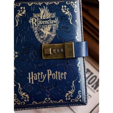 Imagem de Cadernos Harry Potter Capa de couro dura Com Segredo Para Fechar, Azul