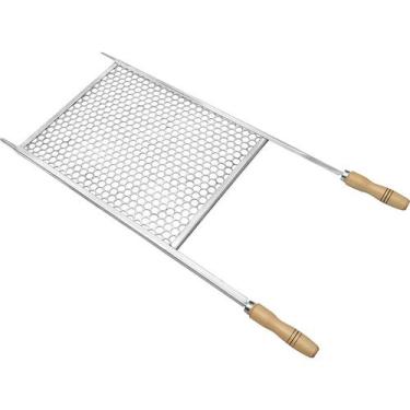 Imagem de Grelha P/ Churrasco Inox Tipo Moeda 50x40 Papaléguas 117.3