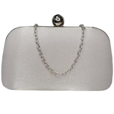 Imagem de Bolsa Feminina Clutch Tecido Cetim Fecho Bola M-818 - Lika Bijuterias,