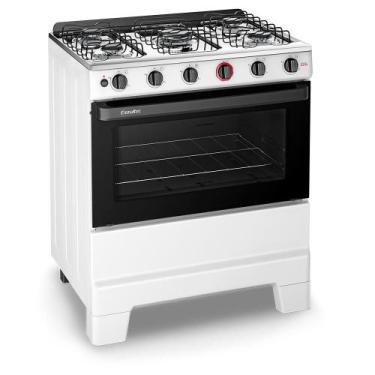 Imagem de Fogão 5 Bocas Esmaltec Ideal Super 84L Bivolt Branco Com Mesa Inox Ace