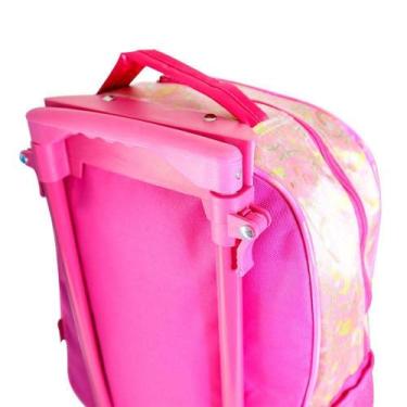 Imagem de Kit Escolar Infantil Rocie com Mochila de Rodinha Princesas Lancheira 