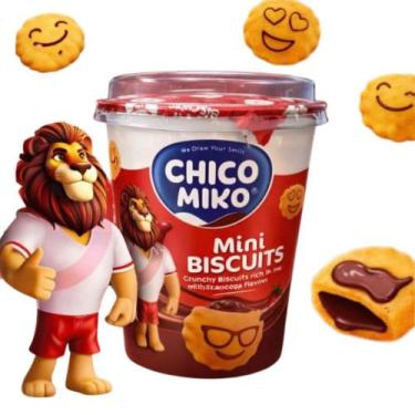 Imagem de Mini Biscoito Chico Miko Biscoito com Recheio De Cacau 125G