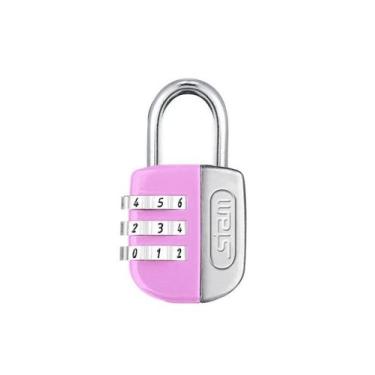 Imagem de Cadeado Segredo Rosa 25mm - Stam