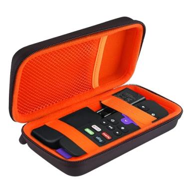Imagem de Estojo Rígido BOVKE para Controle Remoto por Voz Roku, Streaming Stick+ / 4K, TV Streaming Stick 3820R / 3821R / 3941R, Bolso de Malha Adicional para Adaptadores e Cabos, Preto
