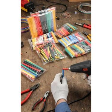 Imagem de Kit Tubo Termo Retrátil 328 Pcs Variado Isolamento Fios - Congratulati