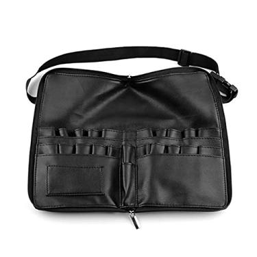 Imagem de Bolsa pincéis maquiagem, bolsa multifuncional para armazenamento pincéis maquiagem, bolsa pincéis cosméticos, 24 bolsos, bolsa pincéis maquiagem com alça, transportadora pincéis cosméticos Mona43henry
