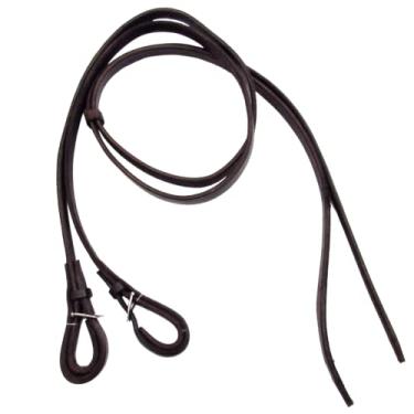 Imagem de Rédea de Couro Aberta Marrom 1,75M Cavalo