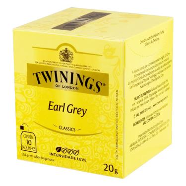 Imagem de Chá Twinings Preto Earl grey 20g - caixa com 10 unid 