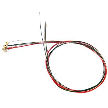 Imagem de Substituição de cordas de guitarra acústica, acessórios para instrumentos musicais, cordas de guitarra antiferrugem para guitarra acústica (corda colorida)