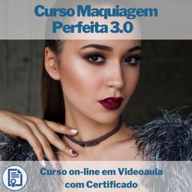 Imagem de Curso on-line em videoaula de Maquiagem Perfeita 3.0 com Certificado