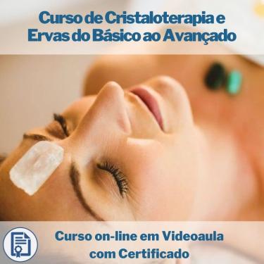 Imagem de Curso on-line em videoaula de Cristaloterapia e Ervas do Básico ao Avançado com Certificado
