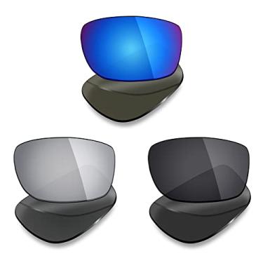 Imagem de 3 pares de lentes polarizadas de substituição Mryok para óculos de sol Oakley Badman – Opções