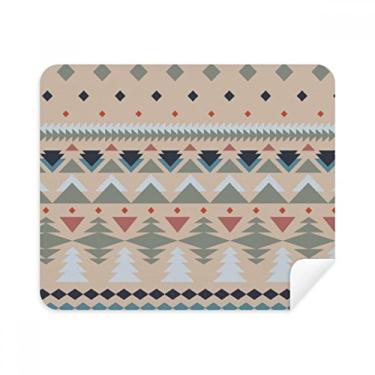 Imagem de Pano de limpeza de tela azul vermelho cinza losango triângulo 2 peças tecido de camurça