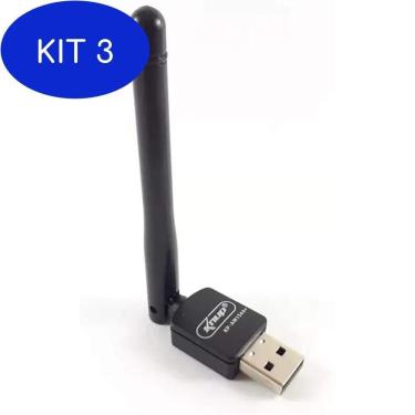Imagem de Kit 3 Adaptador Wireless Usb 2.4G 150Mbps Kp-Aw156 - Knup