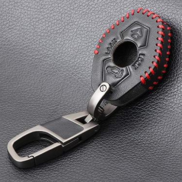 Imagem de CSHU Couro Car Key Case Cover Keychain Ring Key Bag, apto para BMW E38 E39 E46 E83 E60 E34 F30 F10 E53 F10 G30 G38 1 3 5 7 X1 X3 X4 X5 X6, Estilo C
