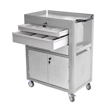 Imagem de Carrinho Fechado Ferramentas Com 03 Gavetas Cinza Fercar