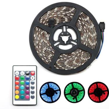 Imagem de Fita Led Rgb 5050 Rolo 5M 300 Leds Ip65 + Controle + Fonte - Ry