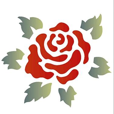 Imagem de Stencil de Acetato para Pintura OPA 14 x 14 cm - 999 Flor Rosa