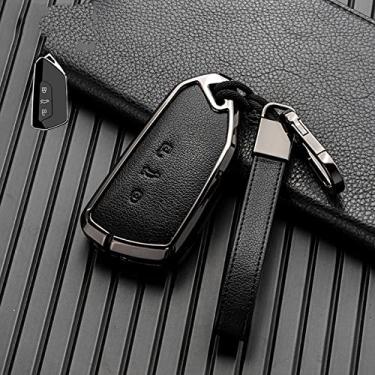 Imagem de LAYGU Capa de chave de carro porta-chaves de controle remoto, para VW Golf 8 Mk8 2020 Skoda Octavia 4 8 A 8 MK4 VAG Group 2021 Seat Leon