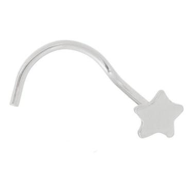 Imagem de Piercing Nariz Nostril Estrela Chapinha Prata 925 - Lummi Commerce