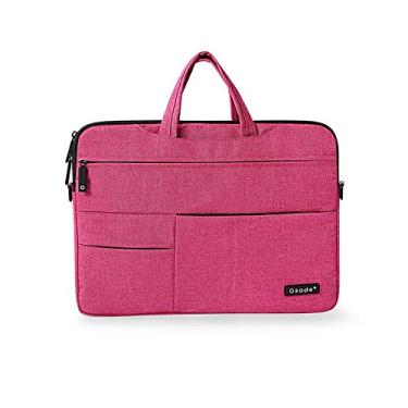 Imagem de Bolsa Com Alça Para Macbook Pro 14,2'' A2442 (M1) 2021 / A2779 (M2) 2023 /A2992 A2918 (M3) 2023 / A3112 A3185 A3401 (M4) 2024 -(ROSA),REPELENTE de água,À prova de choque forro macio,Estilo de moda…