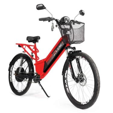 Imagem de Bicicleta Elétrica - Confort Full - 800W Lithium - Vermelha - Duos Bikes