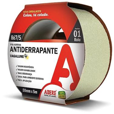 Imagem de Fita Antiderrapante Fluorescente 50 mm x 5 Metros Adere