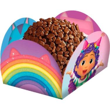 Imagem de Porta Forminha A Casa Mágica da Gabby Para Doces 40 Unidades