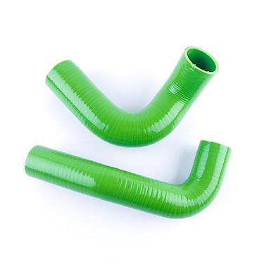 Imagem de JOIUYOLJ Kit de mangueira de radiador de silicone de 3 camadas compatível com Chevrolet Bel Air 4.3L 4.6L V8 1955-1957 (verde)
