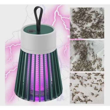 Imagem de Luminária abajur mata mosquito / pernilongo ultra violeta cooler