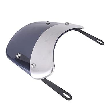 Imagem de Farol Redondo retrô Universal Carenagem Pára-brisa Dianteiro Protetor de Pára-brisa de Motocicleta para Proteção contra de Motocicleta e Condução Confortável Faróis de 5 a